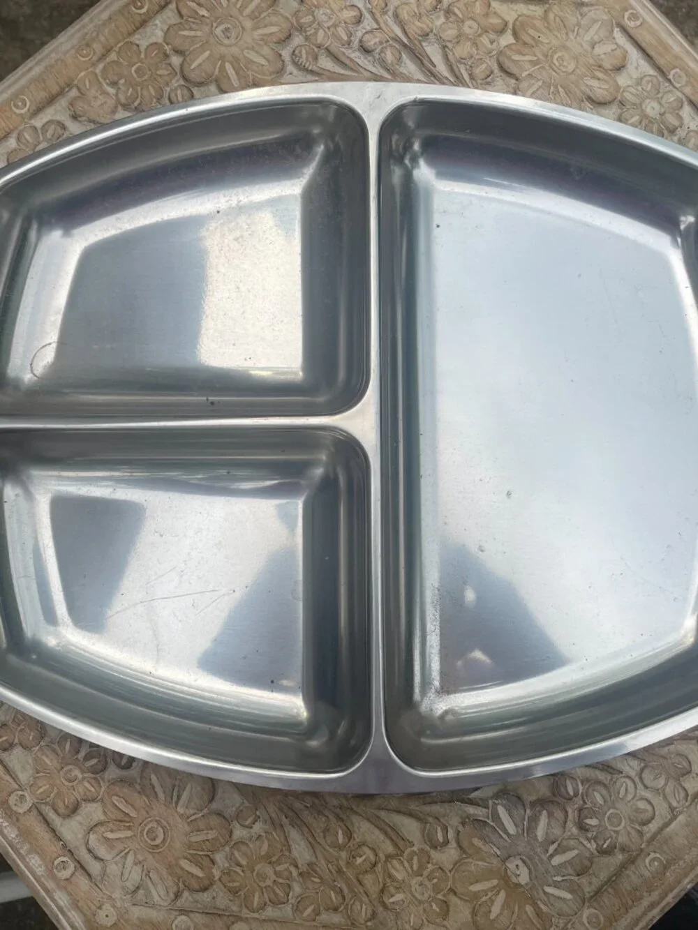 Vintage Danish Stainless Steel Platter